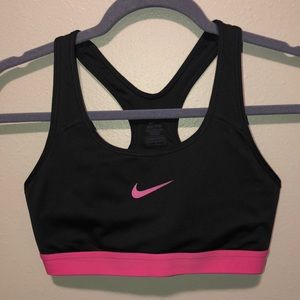Black & pink Dri-Fit Nike Pro sports bra